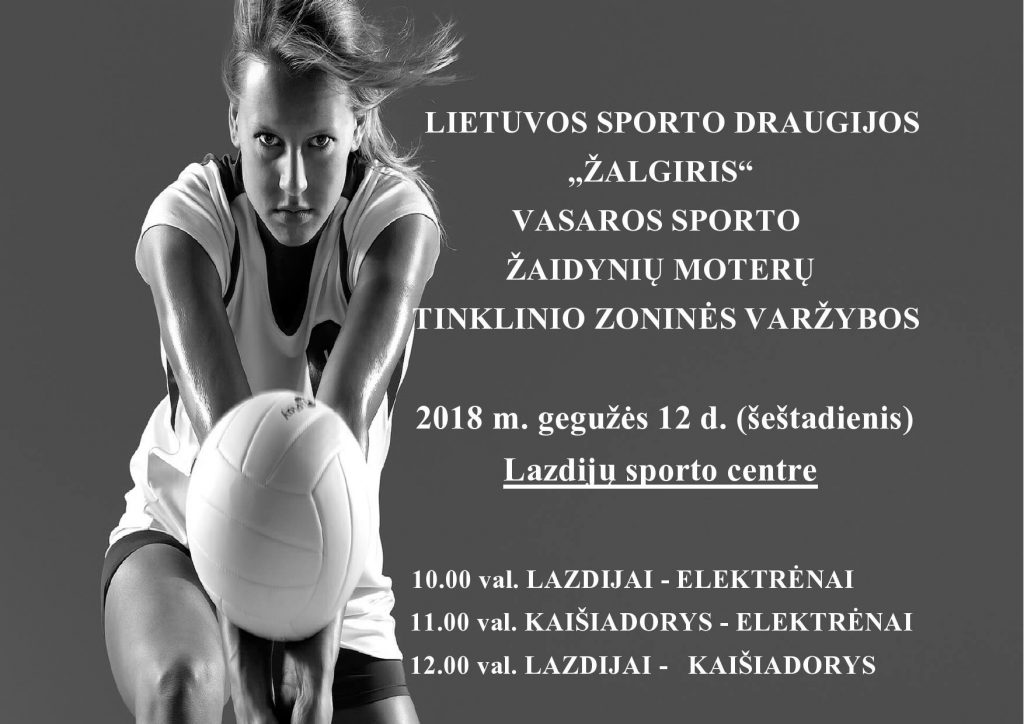 Read more about the article Rytoj moterų tinklinio varžybos Lazdijų sporto centre
