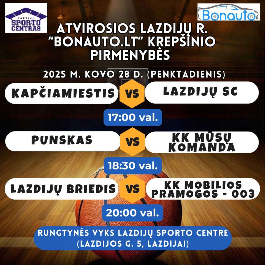 Read more about the article Lazdijų rajono atvirosios Bonauto.lt krepšinio pirmenybės
