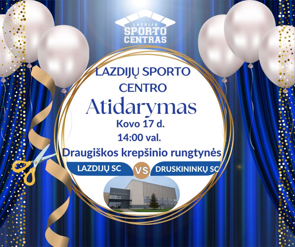 Read more about the article Kvietimas į draugiškas krepšinio rungtynes naujame sporto centre!