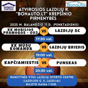 Read more about the article Atvirosios Lazdijų r. „Bonauto.lt” krepšinio pirmenybes