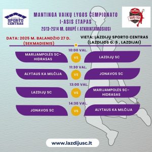 Read more about the article Mantinga vaikų lyga
