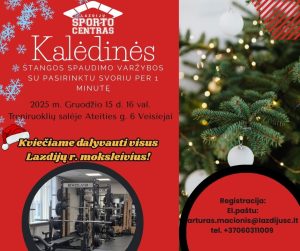 Read more about the article Kalėdinės štangos spaudimo varžybos
