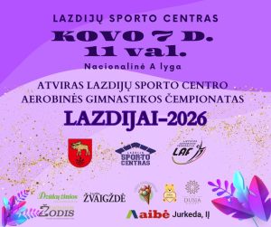 Read more about the article Atviras Lazdijų sporto centro aerobinės gimnastikos čempionatas Lazdijai 2026
