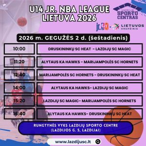 Read more about the article U14 JR. NBA LEAGULE LIETUVA – BERNIUKŲ TURNYRAS