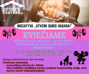 Read more about the article Iniciatyva „Atverk duris vasarai”