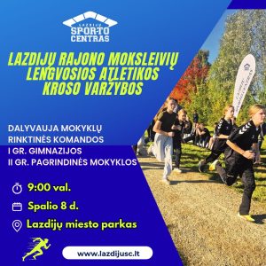 Read more about the article Lazdijų rajono moksleivių lengvosios atletikos kroso varžybos